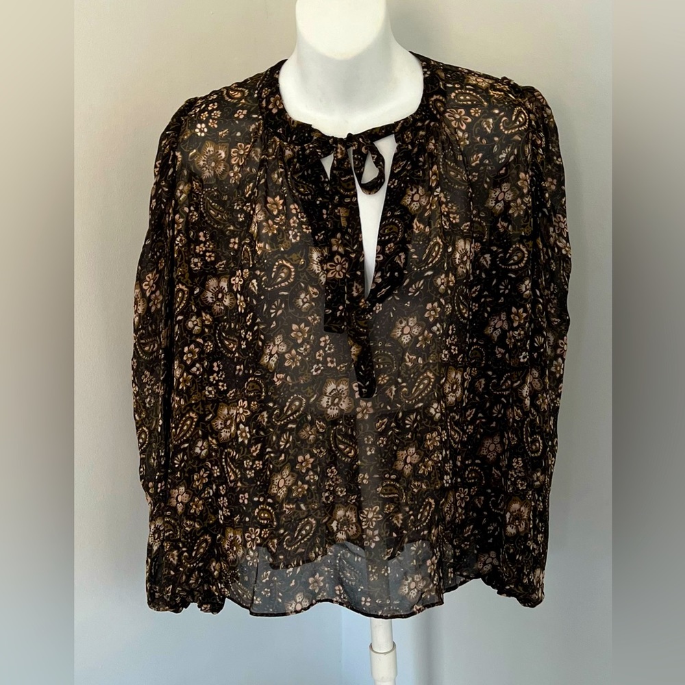Ulla Johnson Floral/Paisley Silk Top Sz. 6